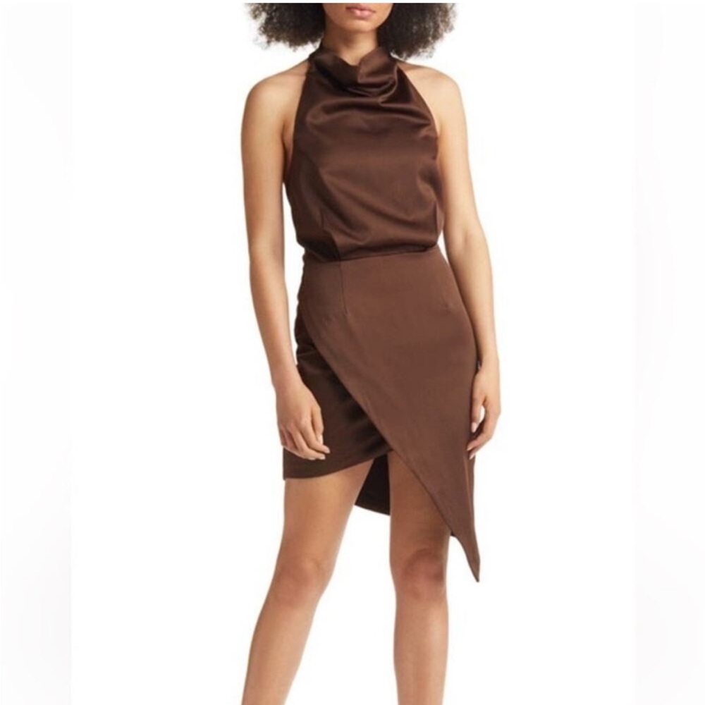 Elliatt Brown Asymmetrical Dress